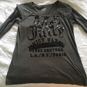 Dark green long sleeve juicy couture size medium
